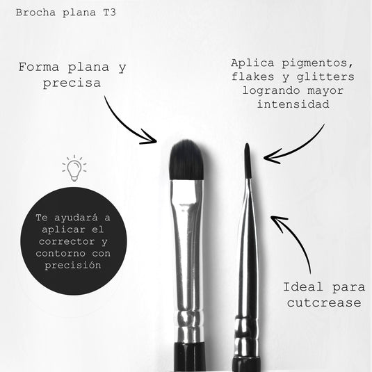 T3 Brocha plana