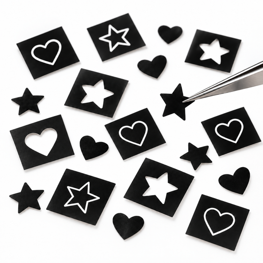 Plantilla de estrellas y corazones ⭐️♥️